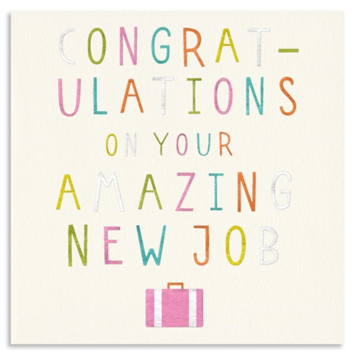 Congratulations On Your New Job Card